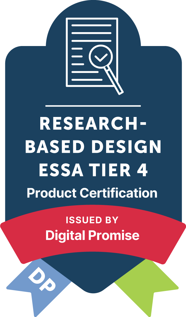 Digital Promise Research-Based Design ESSA Tier 4 Product Certification